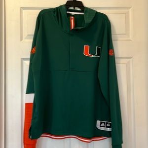 NWOT Adidas Men’s University of Miami Sweatshirt